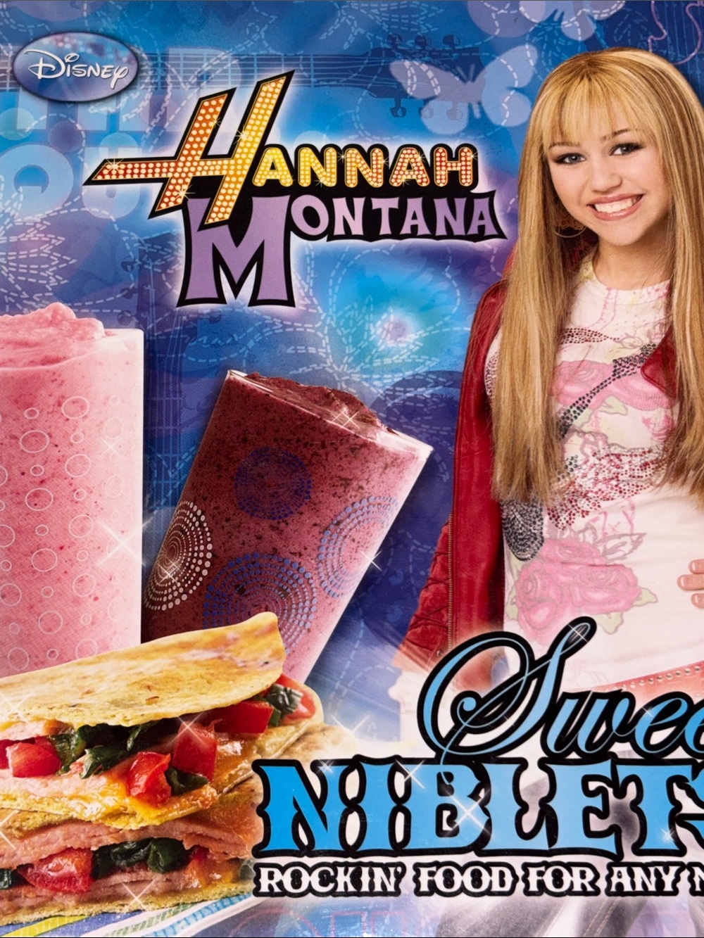 Hannah Montana Cookbook Sweet Niblets Disney Channel 2008 Spiral Bound Photos